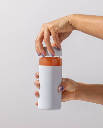 Wide Mouth Glass Water Bottle